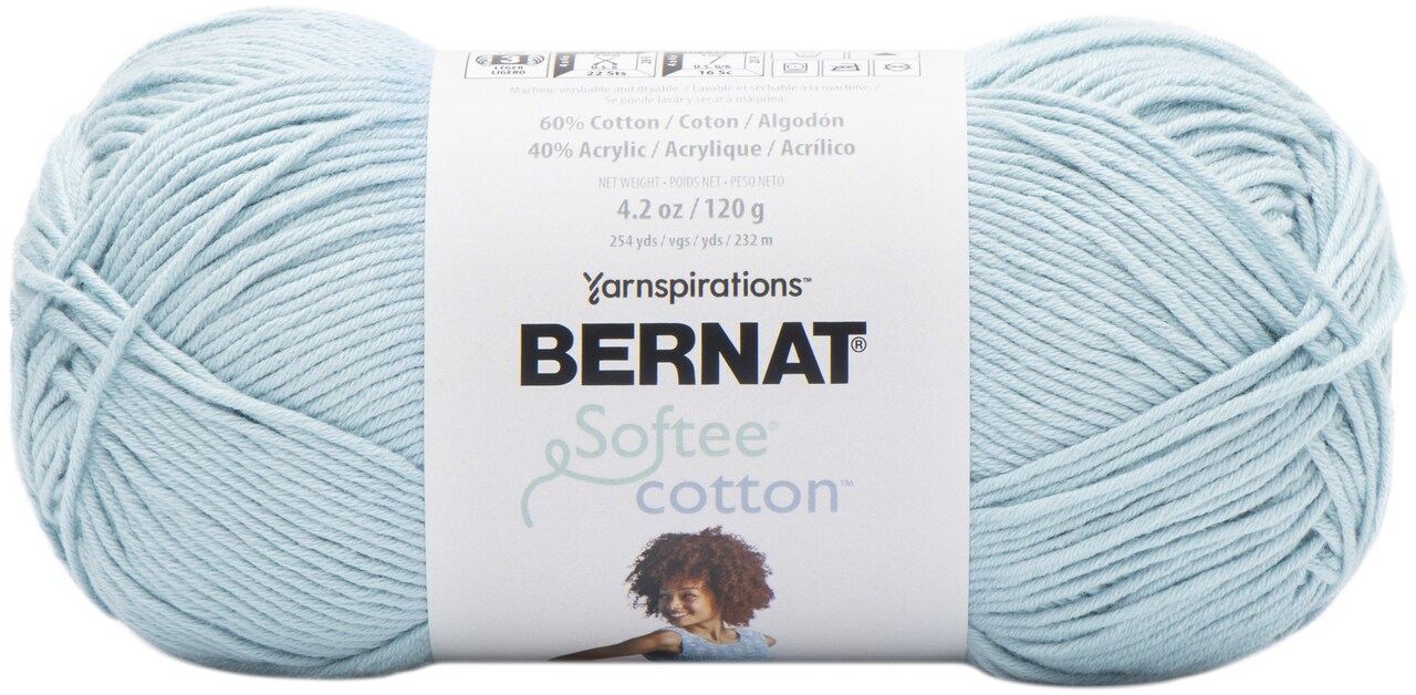 Bernat Softee Cotton Yarn-Dusk Sky